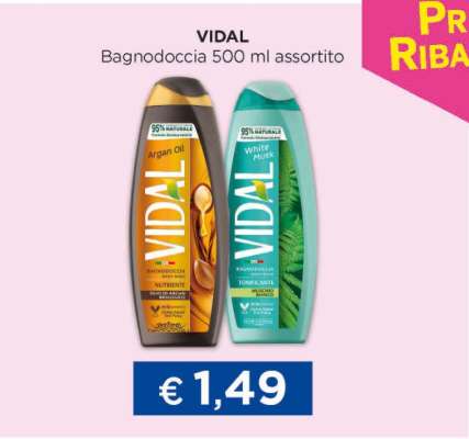 VIDAL Bagnodoccia 500 ml assortito