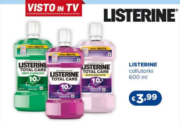LISTERINE collutorio 600 ml