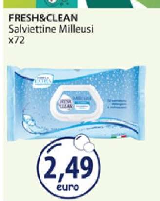 FRESH&CLEAN Salviettine Milleusi x72