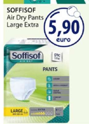 SOFFISOF Air Dry Pants Large Extra