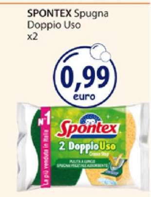 SPONTEX Spugna Doppio Uso x2