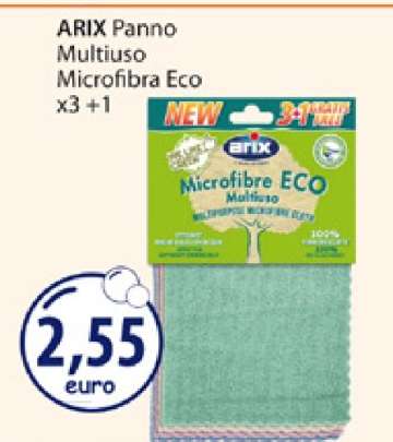 ARIX Panno Multiuso Microfibra Eco x3 +1