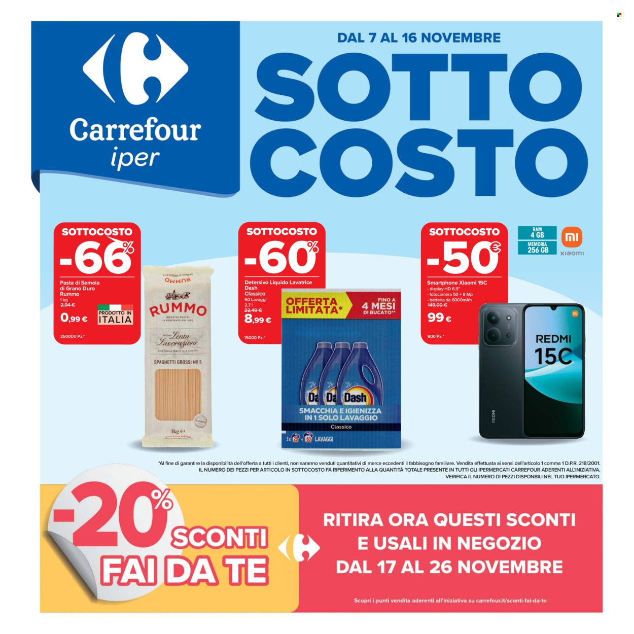 Volantino Carrefour - 7/11/2025 - 16/11/2025. Pagina 1