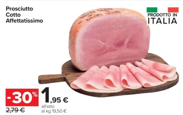 Prosciutto Cotto Affettatissimo