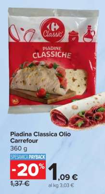 Piadina Classica Olio Carrefour