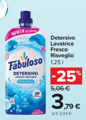 Fabuloso Detersivo Lavatrice Fresco Risveglio