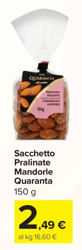Sacchetto Pralinate Mandorle Quaranta