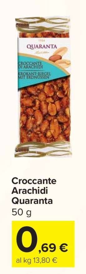 Croccante Arachidi Quaranta