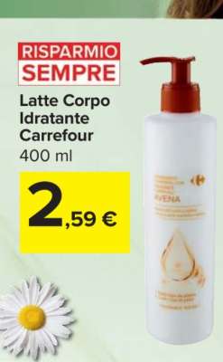 Latte Corpo Idratante Carrefour