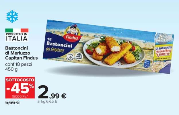 Bastoncini di Merluzzo Capitan Findus