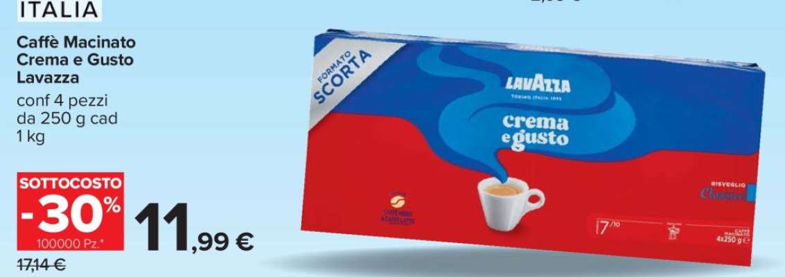 Caffè Macinato Crema e Gusto Lavazza