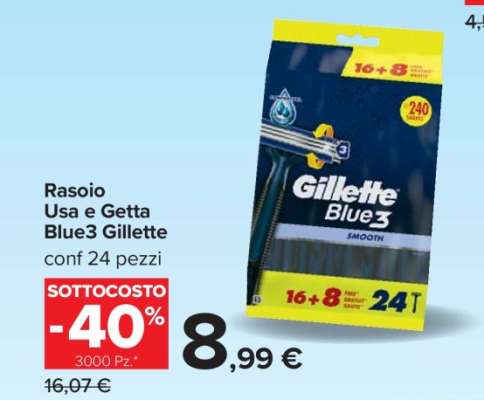 Rasoio Usa e Getta Blue3 Gillette