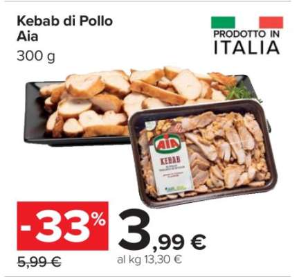 Kebab di pollo Aia