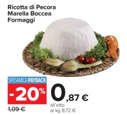 Ricotta di Pecora Marella Boccea Formaggi