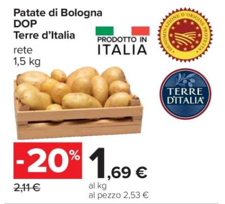 Patate di Bologna DOP Terre d’Italia
