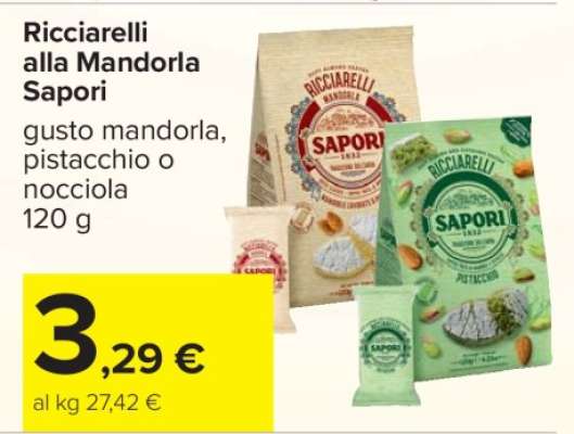 RICCIARELLI ALLA MANDORLA SAPORI