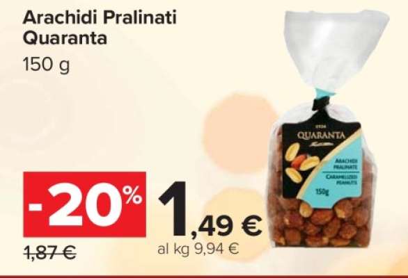 Arachidi Pralinati Quaranta