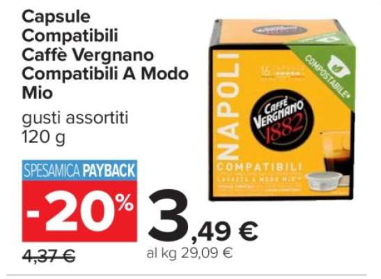 Capsule Compatibili Caffè Vergnano Compatibili A Modo Mio