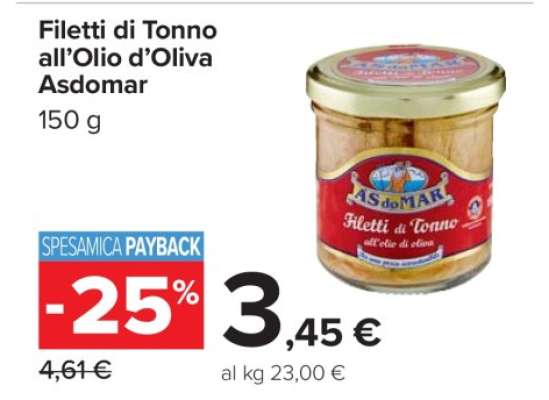 Filetti di Tonno all’Olio d’Oliva Asdomar