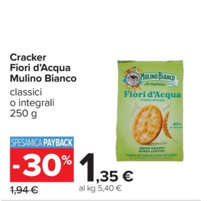 CRACKER FIORI D’ACQUA MULINO BIANCO