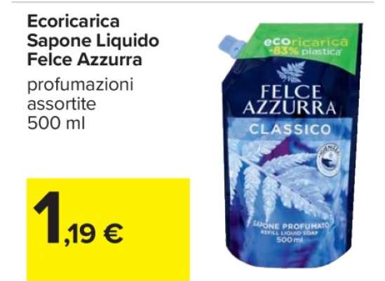 Ecoricarica Sapone Liquido Felce Azzurra