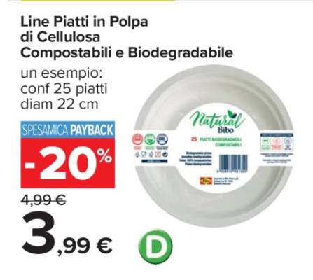 Line Piatti in Polpa di Cellulosa Compostabili e Biodegradabile