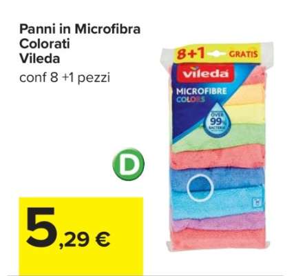 Panni in Microfibra Colorati Vileda