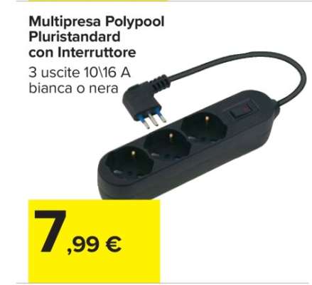 Multipresa Polypool Pluristandard con Interruttore