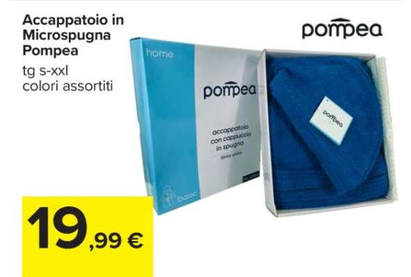 Accappatoio in Microspugna Pompea