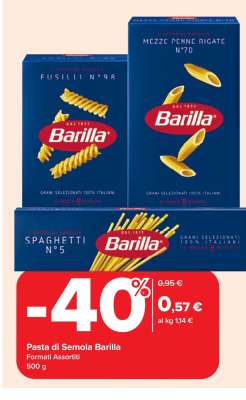 PASTA DI SEMOLA BARILLA