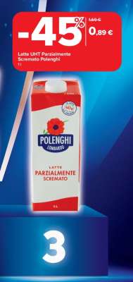 Latte UHT Parzialmente Scremato Polenghi