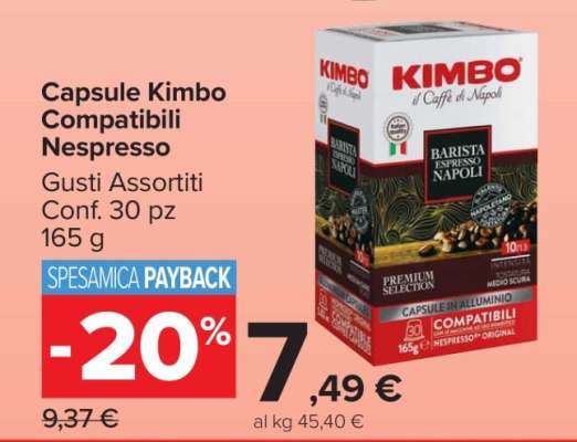 Capsule Kimbo Compatibili Nespresso