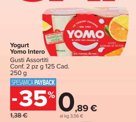 Yogurt Yomo Intero