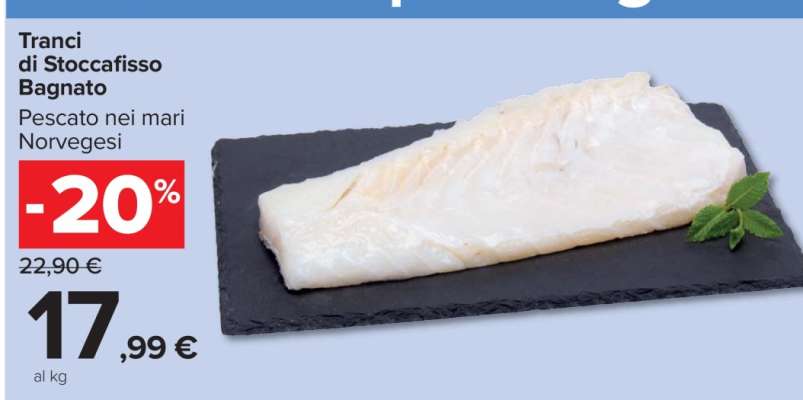 Tranci di Stoccafisso Bagnato