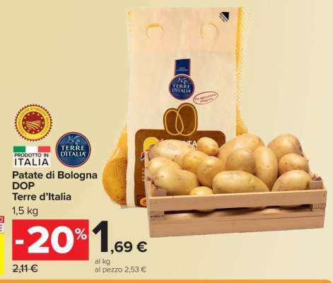 Patate di Bologna DOP Terre d’Italia