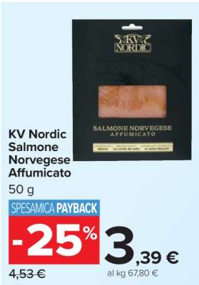 KV NORDIC Salmone Norvegese Affumicato