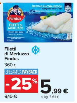 Filetti di Merluzzo Findus