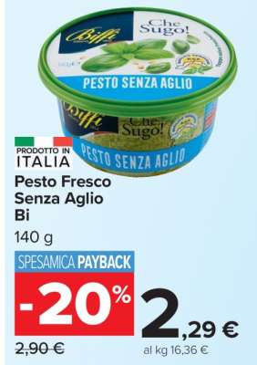 Pesto Fresco Senza Aglio Bi