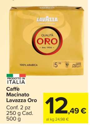 Caffè Macinato Lavazza Oro