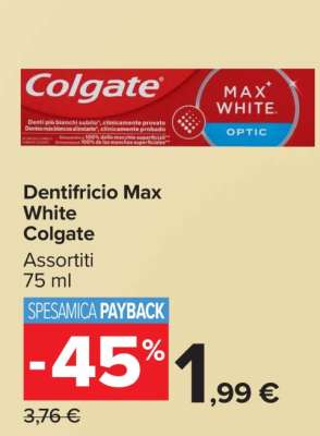 Dentifricio Max White Colgate
