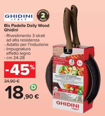 Bis Padelle Daily Wood Ghidini