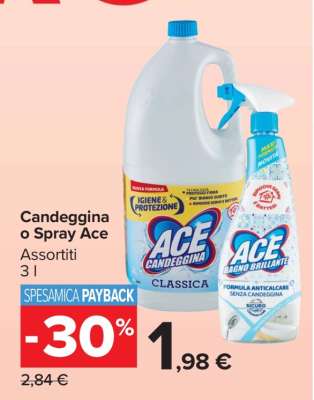Candeggina o Spray Ace