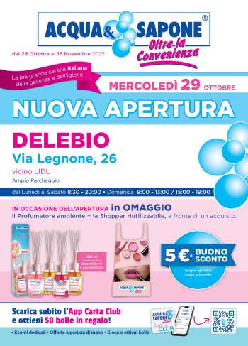 Volantino Acqua & Sapone - 29/10/2025 - 16/11/2025.