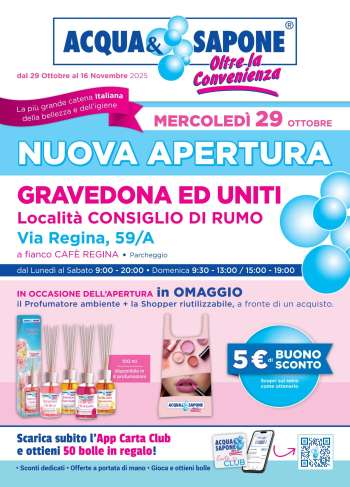 Volantino Acqua & Sapone - 29/10/2025 - 16/11/2025.