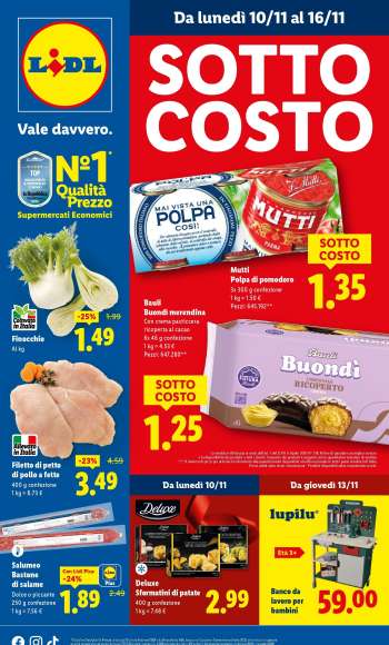 Volantino Lidl - 10/11/2025 - 16/11/2025.