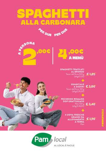 Volantino Pam local.