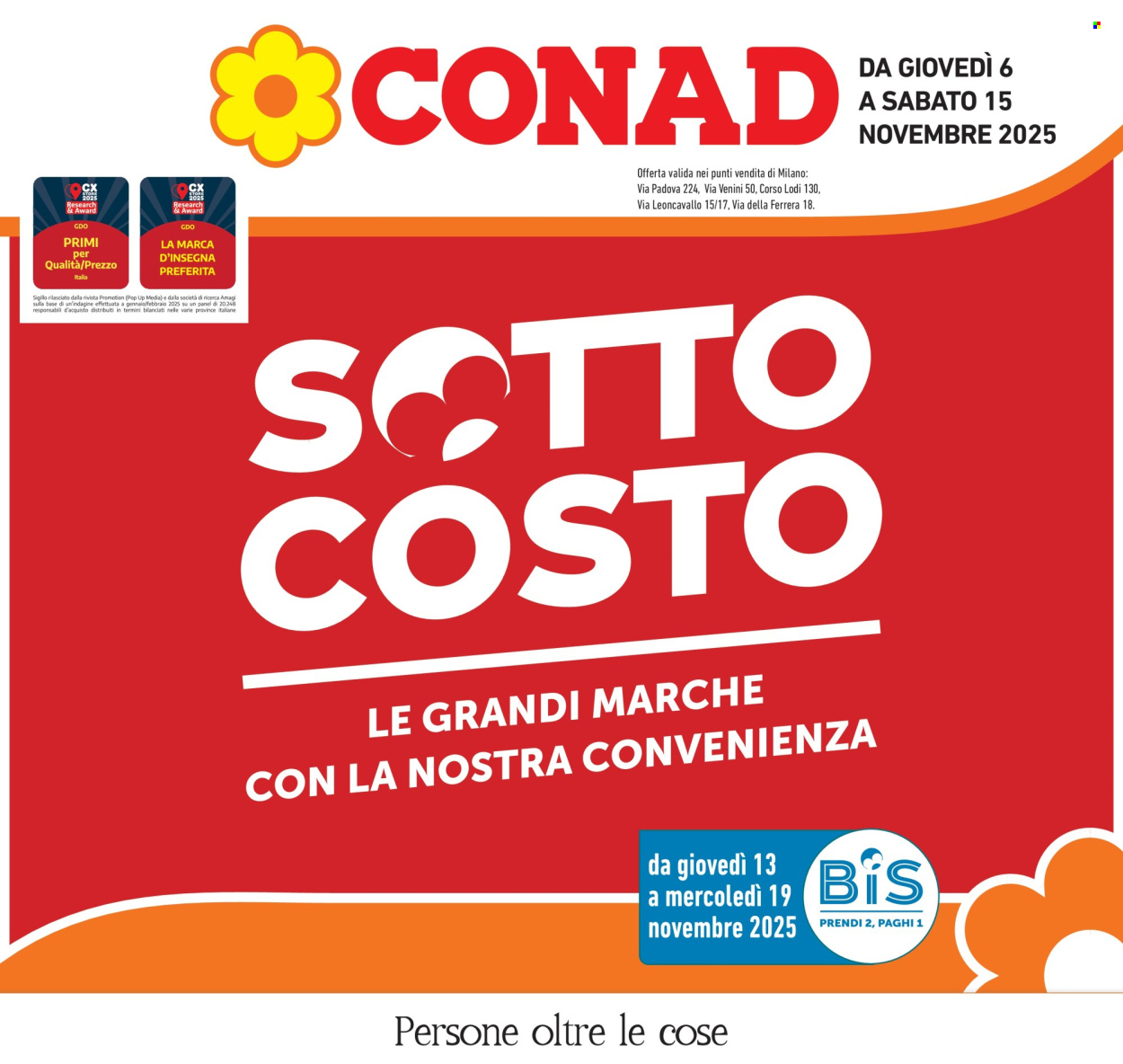 Volantino Conad - 6/11/2025 - 15/11/2025. Pagina 1