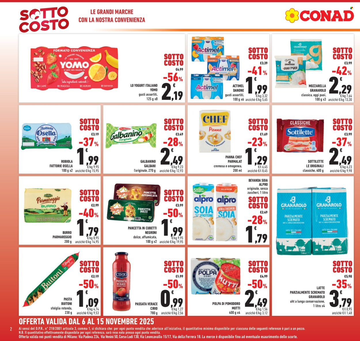 Volantino Conad - 6/11/2025 - 15/11/2025. Pagina 2