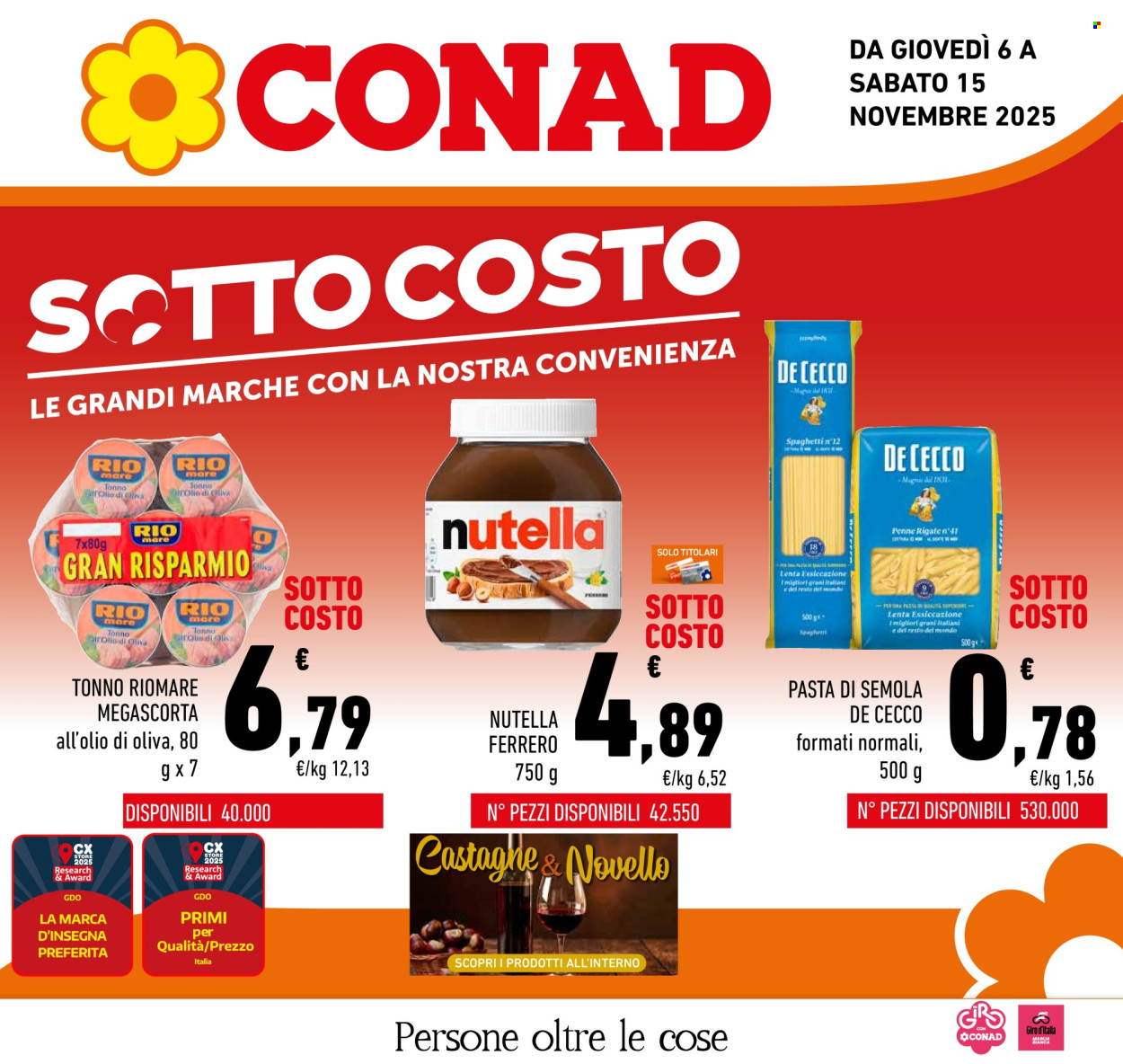 Volantino Conad - 6/11/2025 - 15/11/2025. Pagina 1