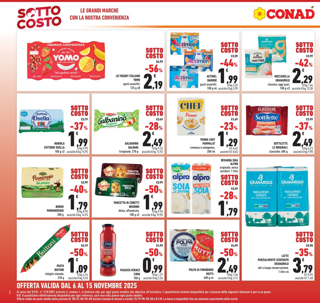 Volantino Conad - 6/11/2025 - 15/11/2025. Pagina 2